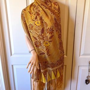 Beautiful Shawl Scarf Floral Patterns